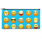 Emoji Blue Pencil Case