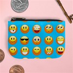 Emoji Blue Mini Coin Purse