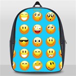 Emoji Blue School Bag (Large)