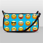 Emoji Blue Shoulder Clutch Bag