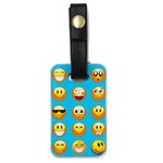 Emoji Blue Luggage Tag (one side)