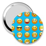 Emoji Blue 3  Handbag Mirror