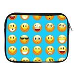 Emoji Blue Apple iPad 2/3/4 Zipper Case