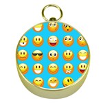 Emoji Blue Gold Compass