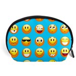 Emoji Blue Accessory Pouch (Large)