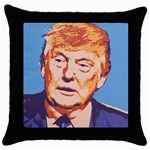 orange donald trump Throw Pillow Case (Black)