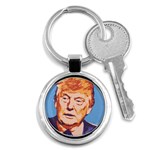 orange donald trump Key Chain (Round)