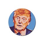 orange donald trump Rubber Round Coaster (4 pack)