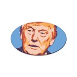 orange donald trump Sticker (Oval)