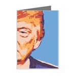 orange donald trump Mini Greeting Card