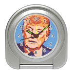 orange donald trump Travel Alarm Clock