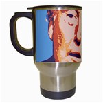 orange donald trump Travel Mug (White)