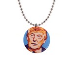 orange donald trump 1  Button Necklace