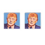 orange donald trump Cufflinks (Square)