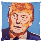 orange donald trump Large Flano Cushion Case (One Side)