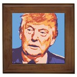 orange donald trump Framed Tile