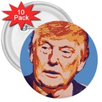 orange donald trump 3  Button (10 pack)