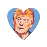 orange donald trump Magnet (Heart)