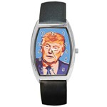 orange donald trump Barrel Style Metal Watch