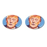 orange donald trump Cufflinks (Oval)