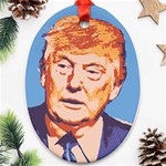 orange donald trump Oval Ornament (Two Sides)