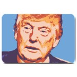 orange donald trump Large Doormat