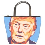 orange donald trump Bucket Bag