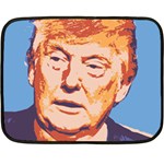 orange donald trump Double Sided Fleece Blanket (Mini)