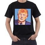 orange donald trump Men s T-Shirt (Black)