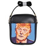 orange donald trump Girls Sling Bag