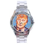 orange donald trump Stainless Steel Analogue Watch