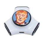 orange donald trump 3-Port USB Hub