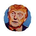 orange donald trump Standard 15  Premium Round Cushion 