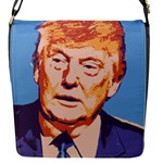 orange donald trump Flap Closure Messenger Bag (S)