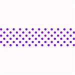 Polka Dots - Violet on White Medium Bar Mat