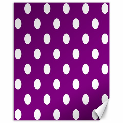 Polka Dots 10.95 x13.48  Canvas - 1