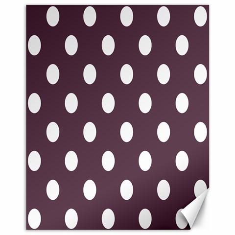 Polka Dots 10.95 x13.48  Canvas - 1