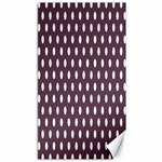 Polka Dots - White on Eggplant Violet Canvas 40  x 72 