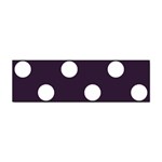 Polka Dots - White on Dark Purple Sticker (Bumper)