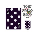 Polka Dots - White on Dark Purple Playing Cards 54 (Mini)