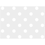 Polka Dots - White on Pale Gray Birthday Cake 3D Greeting Card (7x5)