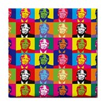 pop art donald trump  Tile Coaster