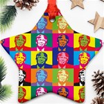 pop art donald trump  Ornament (Star)