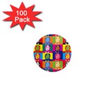 pop art donald trump  1  Mini Magnet (100 pack) 