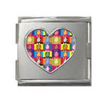 pop art donald trump  Mega Link Heart Italian Charm (18mm)