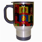 pop art donald trump  Travel Mug (Silver Gray)