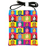 pop art donald trump  Shoulder Sling Bag