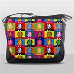 pop art donald trump  Messenger Bag