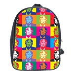 pop art donald trump  School Bag (XL)