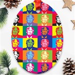 pop art donald trump  Ornament (Oval)